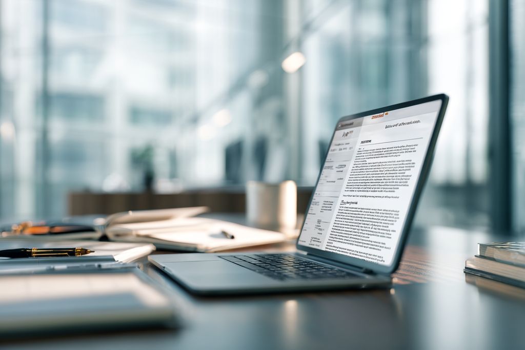 Appareil numérique en gros plan illustrant le processus d'enregistrement de marque à l'écran au bureau