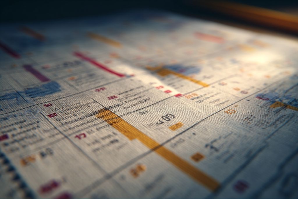 Calendrier détaillant des dates limites cruciales pour les réclamations financières
