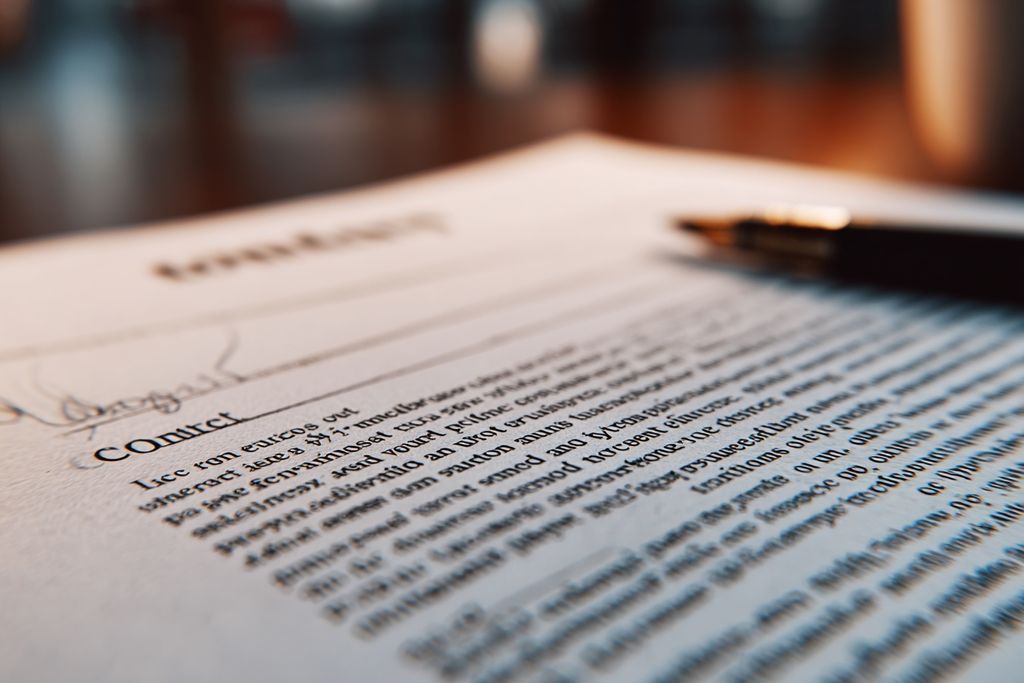 Détail d'un document contractuel mettant en avant les rôles et responsabilités au sein d'un partenariat à responsabilité limitée.