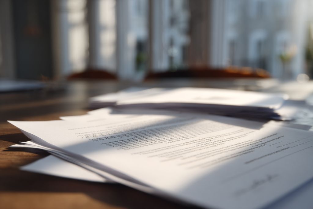 Image de documents juridiques mettant en avant la responsabilité limitée pour des partenaires d'une entreprise.